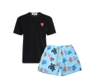 KIT Verão ! Camiseta "Family Hearts" CDG + Shorts "Sea in Blue" Vilebrequin