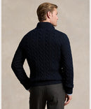 Suéter Polo Tricot Meio Ziper