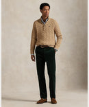 Suéter Polo Tricot Meio Ziper