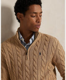 Suéter Polo Tricot Meio Ziper