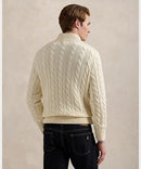 Suéter Polo Tricot Meio Ziper