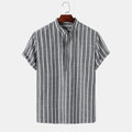 Camisa Listrada Mandarim
