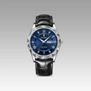 Relógio de Couro Luminous Blue Steel 41mm